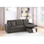 Canapé-lit et chaise longue Areliz de 88 po faisant face à la droite-691521783