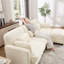 Canapé modulaire à compression 2 places, chenille beige, canapé pour la maison moderne