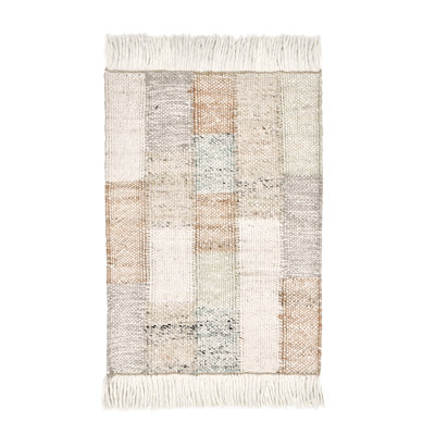 Tapis décoratif en jute tissé à la main Ritsa