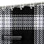 Rideau de douche noir et blanc avec 12 crochets Buffalo-683520438