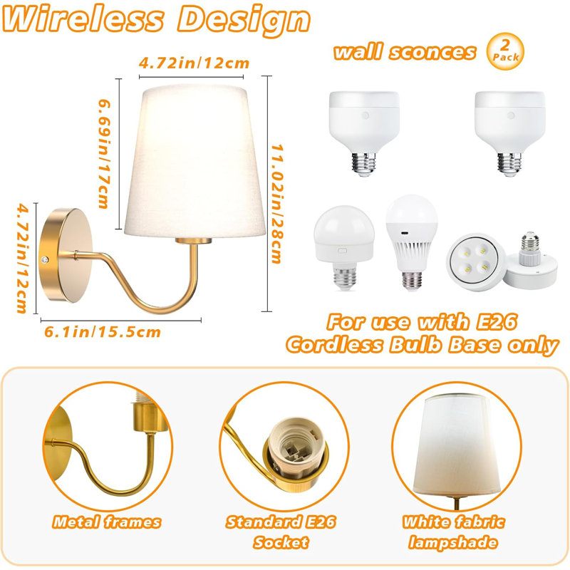 Fabric Flush Mounted Sconce