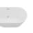 59" Acrylic Freestanding Bathtub Stand Alone Soaker Tub, Glossy White Acrylic, POP-UP Chrome Drain
