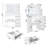 37'' White Makeup Vanity Set with Mirror & Light - Power Strip, 3 Modes Dimmable, Ample Storage, Includes Stool