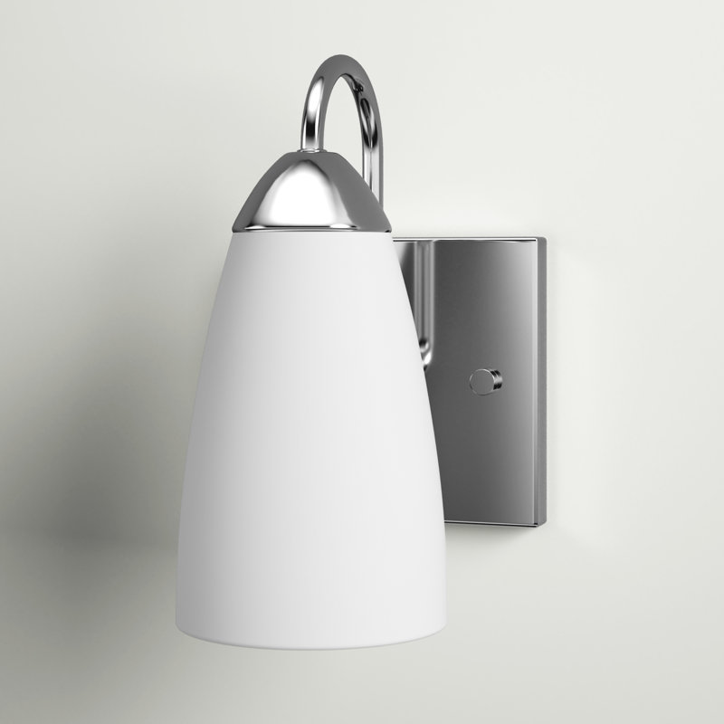 Steel Armed Sconce, No, Chrome