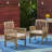 ACACIA DINING CHAIR,2PCS With 2 Cushions-1952155350