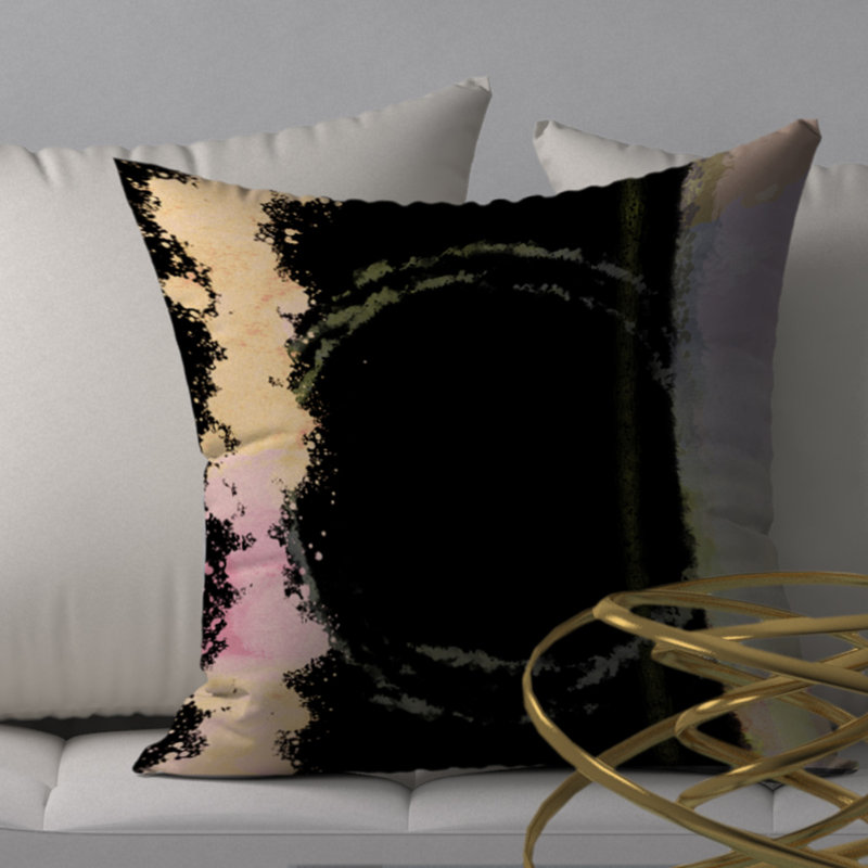  Housse et insert de coussin carré diaphane pur-sang Sheer, 18" x 18"
