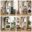  Armoire de rangement autoportante au-dessus de la toilette, rangement de salle de bain de ferme avec tablette réglable et porte de grange-562393218