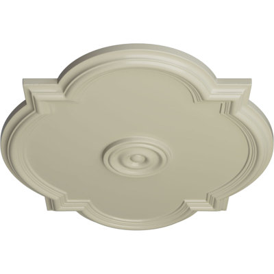 Médaillon de plafond valse l 24 po x H 20 1/2 po x P 1 1/8 po (convient aux auvents jusqu'à 5 1/4 po)
