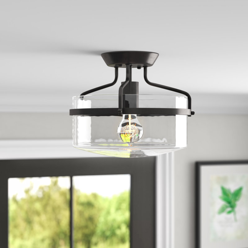 Ruby-Marie Glass Semi Flush Mount