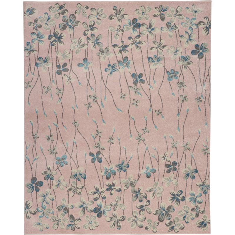 Floral Indoor Rug, Rectangle 8'10" x 11'10"