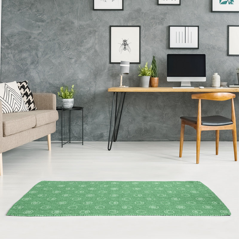 Chenille Geometric Indoor Rug, Rectangle 4' x 6'