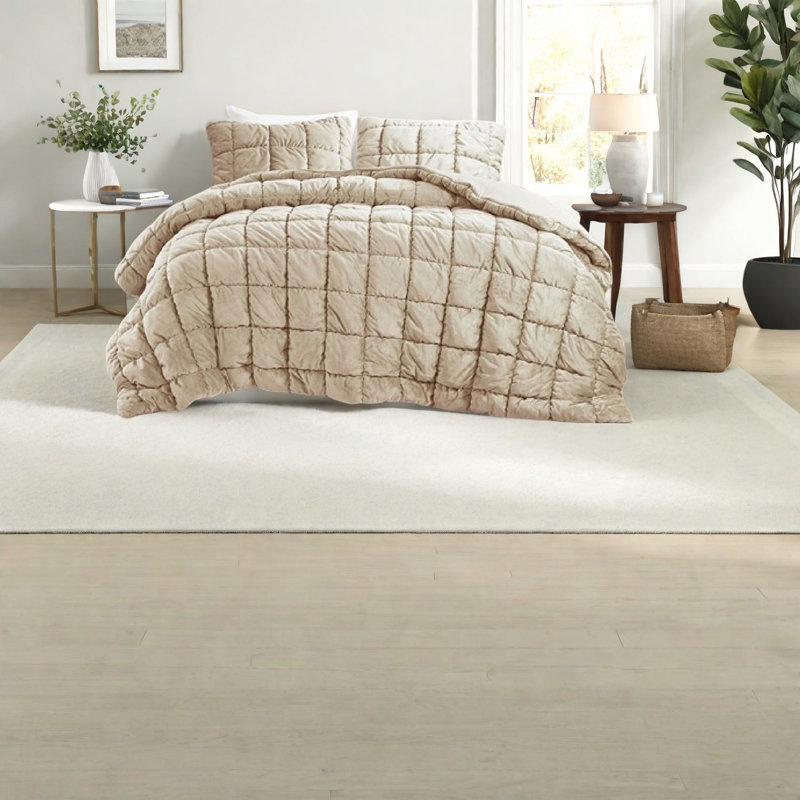 Ensembles de literie pour lit simple en velours, polyester brun, confort douillet