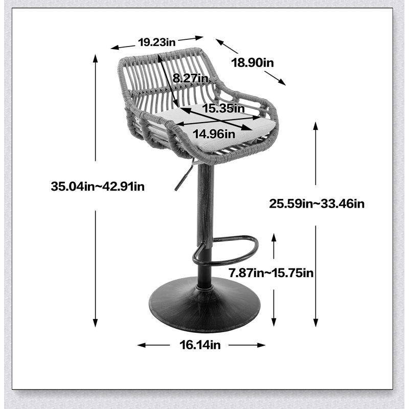 Tabouret de comptoir Athlene, Red