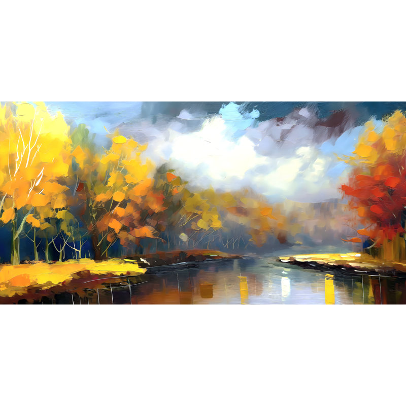 Autumn Serenade, 24" H x 48" W