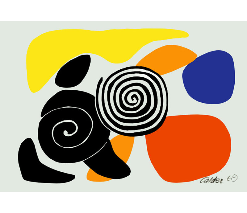 Spirales et pétales, 1960, H 12 po x l 18 po