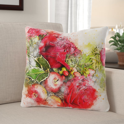 Outdoor Reversible Throw Pillow