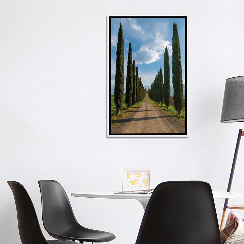 The Road To Silence - reproduction d'art murale - toile encadrée, H 40 po x l 26 po, Blanc
