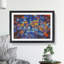 Multi Coloured Autumn Leaves in Abstract - Picture Frame Painting Print-55581067-55581068
