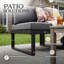 Causeuse d'extérieur pour 2 personnes avec coussins et table d'appoint Antjelina-714718204-714718145