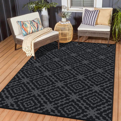 Tapis extérieur géométrique
