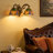 2- Head Tiffany Wall Sconces,Stained Glass Baroque Style Dragonfly  Wall Lamp(2-Light)