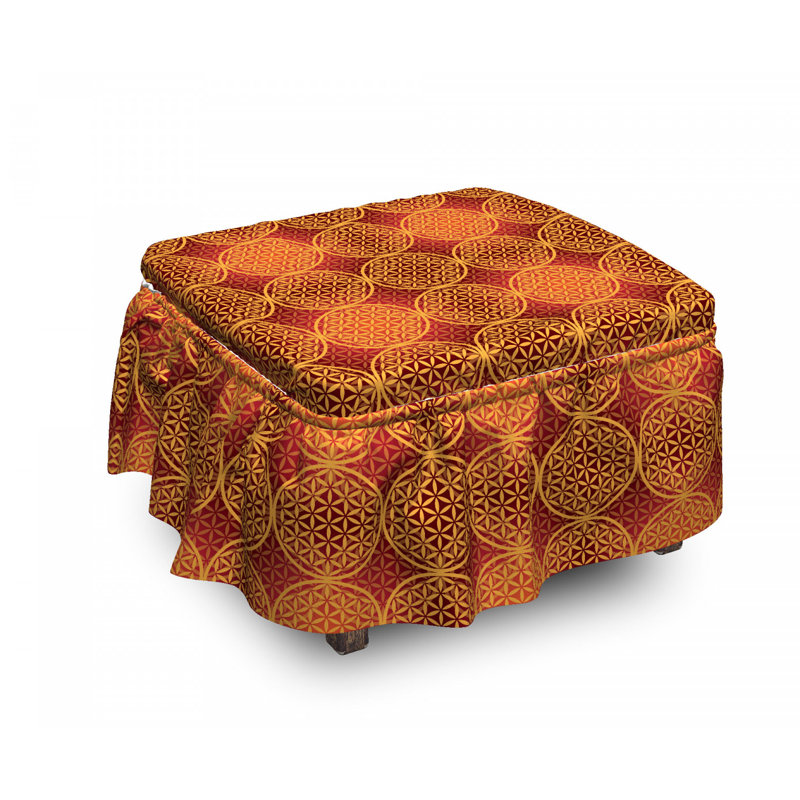 Box Cushion Ottoman Slipcover