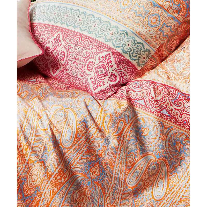 Duvet Cover Set, Apricot, 155 x 200 cm - 1 Pillowcase (80 x 80 cm)
