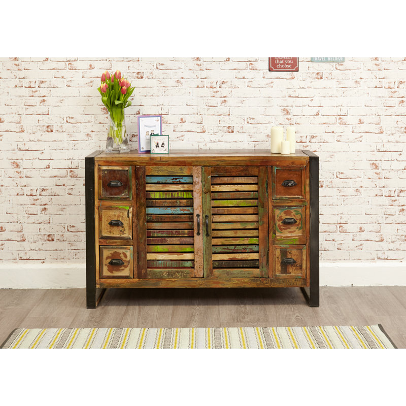 Janeise 125.5cm Solid Wood Sideboard