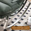 Ergonomic Metal Frame Rocking Chair with Footrest