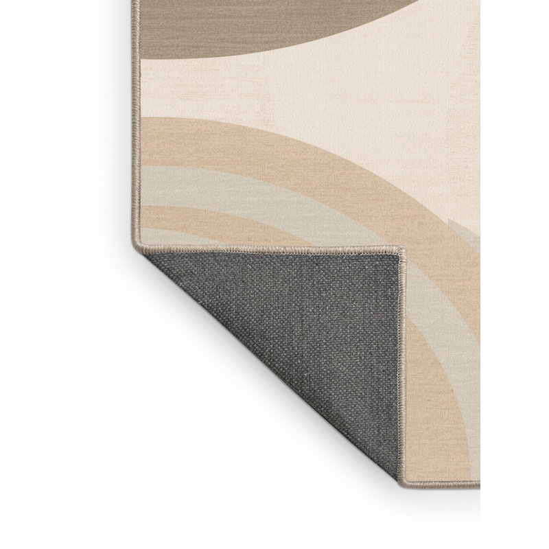 Tapis arc-en-ciel doux et moelleux Kline, 7 x 9