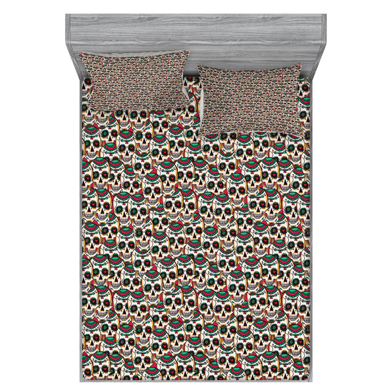 Microfiber Sheet Set, Queen Sheet Set with Fitted Sheet