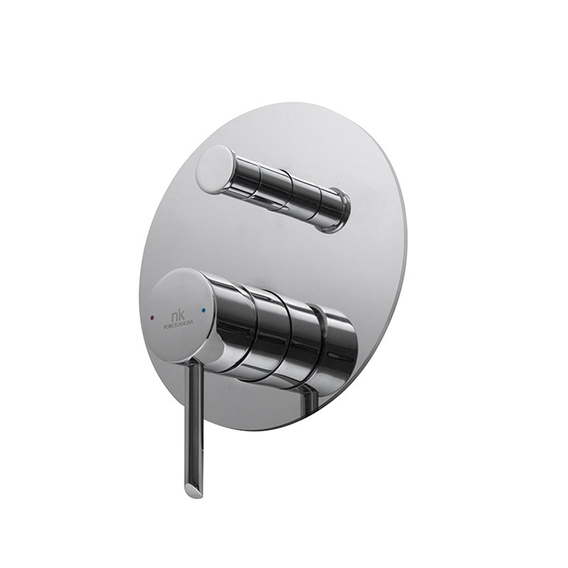Round Pressure Balance 2 Ways (Shower Head and Tub Spout) in Chrome