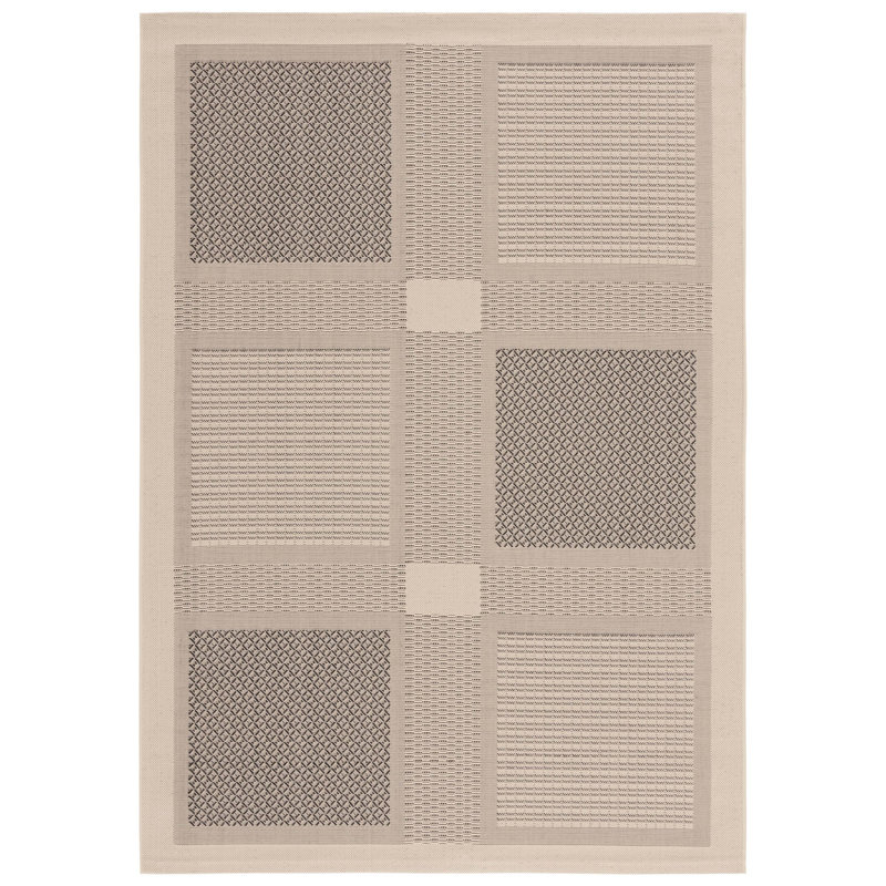 Tapis d'intérieur / extérieur à motif géométrique Dirks Performance