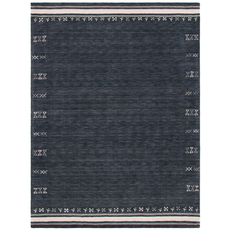 Himalaya Area Rug In Charcoal, Rectangle 9' x 12'