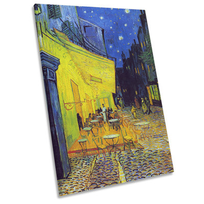 Van Gogh Cafe Terrace Place De Forum Arles - Wrapped Canvas Painting