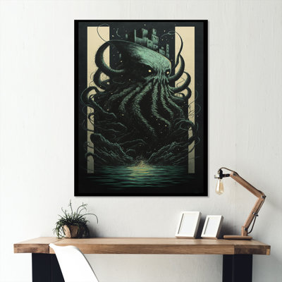 Octopus Abstract - Wrapped Canvas Print