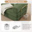 Canapé-lit convertible de très grand lit de 78 po avec 2 coussins Aldora Boneless-194673265