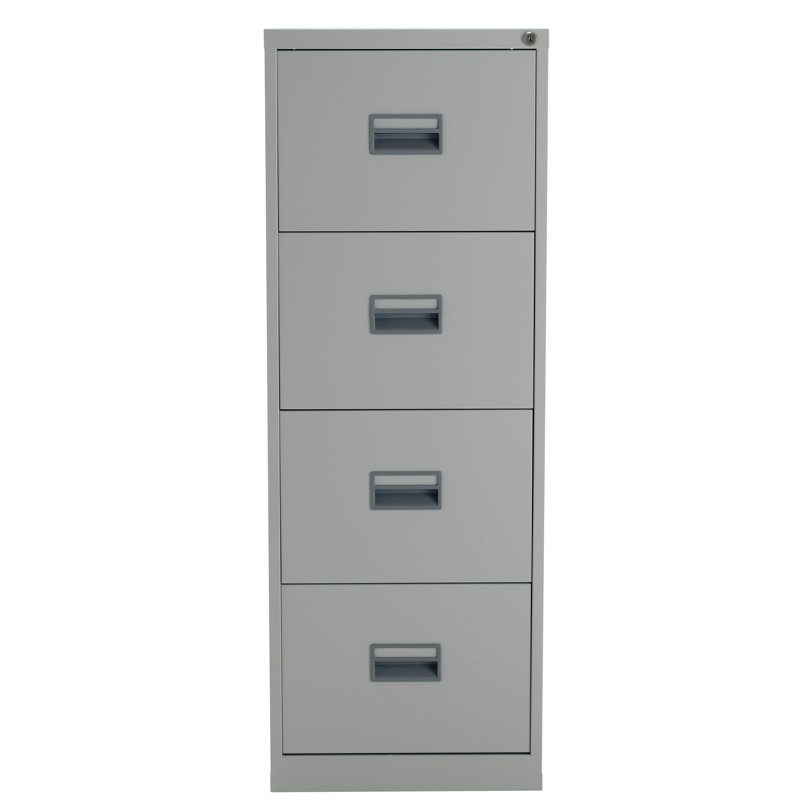 46.5cm Wide 4 -Drawer Steel File Cabinet, Grey