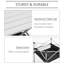 Fricke Square Metal Folding Outdoor Camping Table , 70cm cm W 70cm cm D