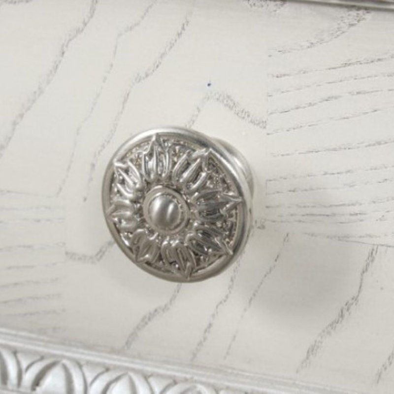 Ensemble de coiffeuse Miamy, 6 tiroirs, tabouret rembourré, miroir DEL, blanc crème