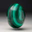 Grand œuf de malachite poli à la main