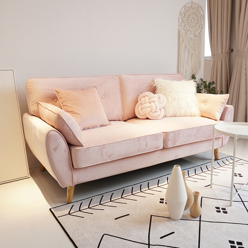 Causeuse Simple Simple, Rose clair