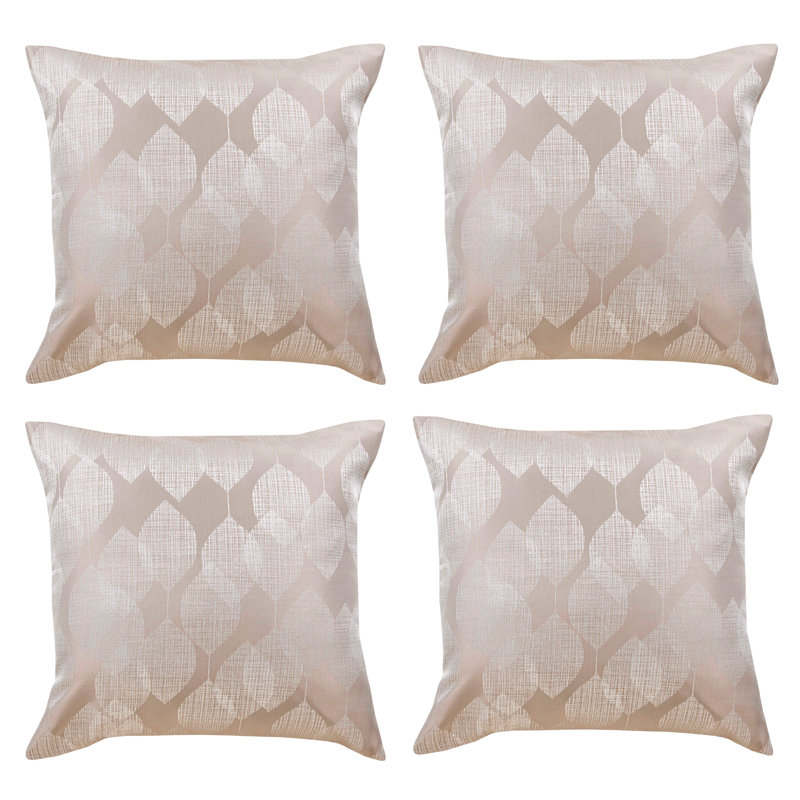 Ingram Floral Square Cushion, Natural