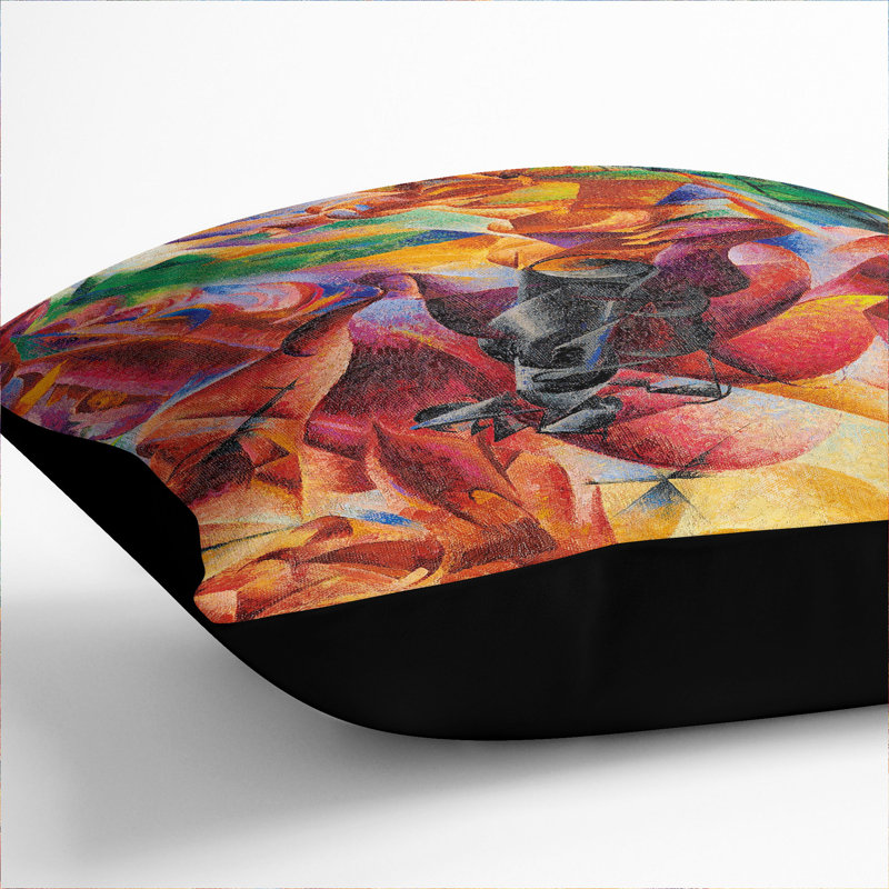 Elasticity Square Throw Cushion, Black, 40cm H x 40cm W x 15cm D