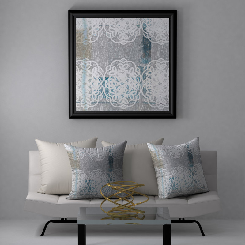 Housse de coussin décoratif carrée et insert, 24 po x 24 po