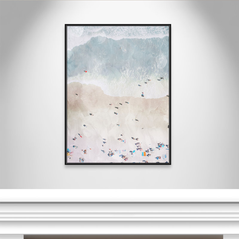Beaching Out I Print by Milli Villa, 31.5'' W x 41.5'' H, Black Floater