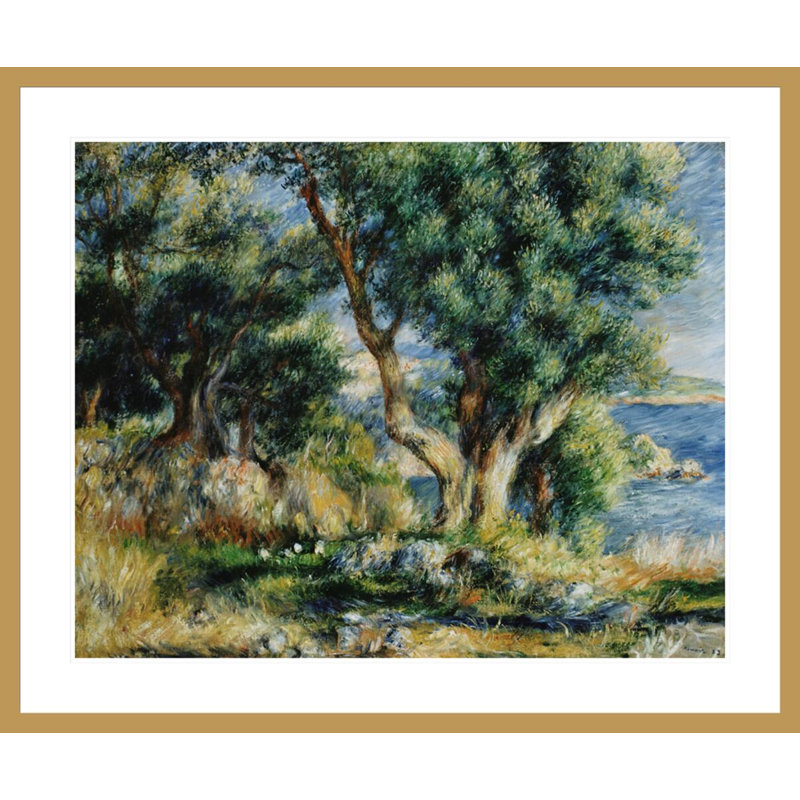 Paysage près de Menton, Pierre-Auguste Renoir, impression giclée sur cadre, H 33,5 po x l 40,24 po
