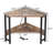 Danielys Corner Metal Base Writing Desk with Power Outlet-1180811210