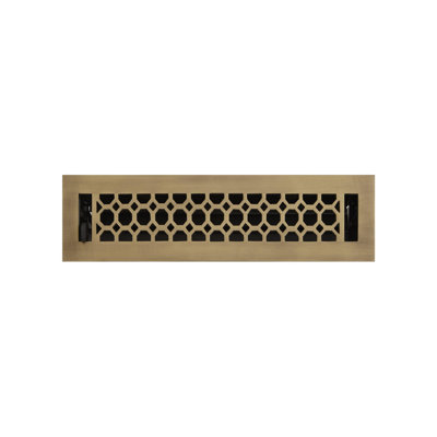 Honeycomb Brass Floor Register