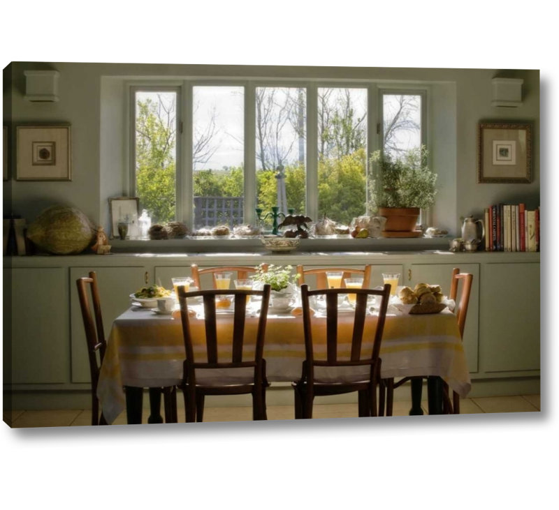 " Table Set For A Breakfast Meal " by Don Paulson, 10" H x 16" W x 1.5" D